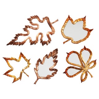 Fallen Leaves Mirrors by InsidherLand, Set of 5 For Sale