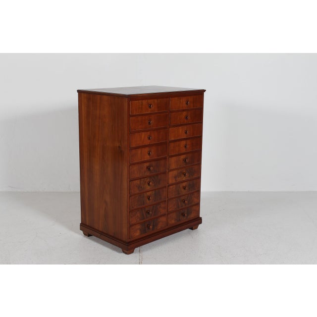 1920s Vintage Danish Walnut Dresser, 1920s For Sale - Image 5 of 12