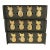 Vintage Polished Brass Pineapple Napkin Rings, Set of 12 For Sale