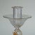 A great Murano candle stick with dolphin sculpture. executed by Archimede Seguso, circa 1960s. clear ribbed glass with...