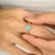14k Yellow Gold Diamond Turquoise Women's Engagement Ring Size 5.5 For Sale - Image 4 of 10