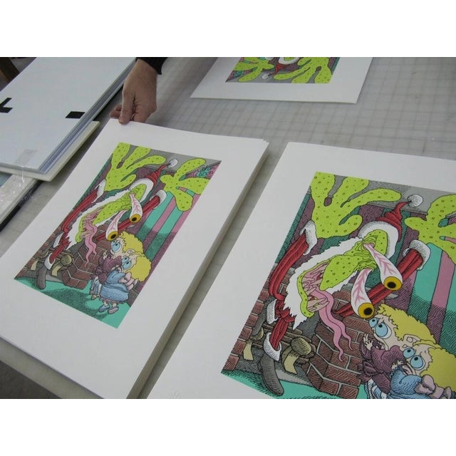 Gahan Wilson, "Oops Sorry Wrong Planet" Originally in Playboy Magazine, Signed and Numbered Limited Edition Serigraph (Hand Printed Silkscreen), 1991 For Sale - Image 4 of 6