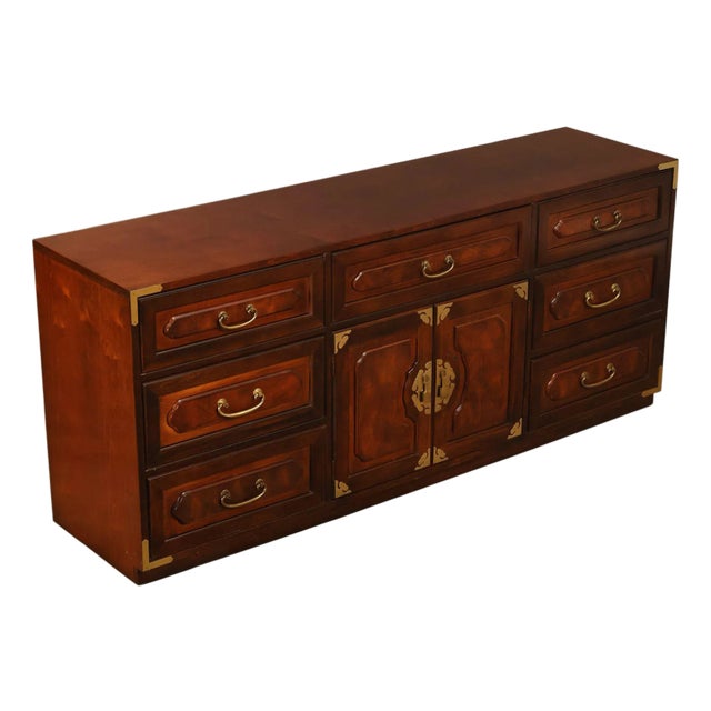 Bernhardt Vintage Campaign Style Door Chest For Sale