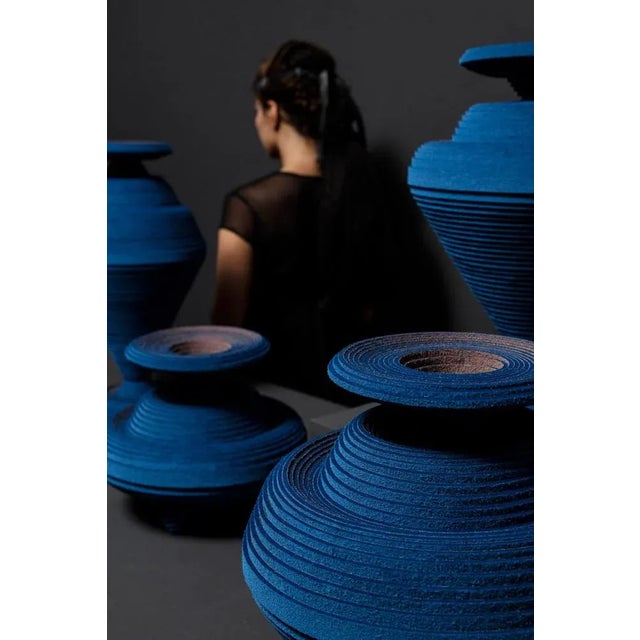 Not Yet Made - Made To Order Blue Alchemy Vase by Siba Sahabi For Sale - Image 5 of 8