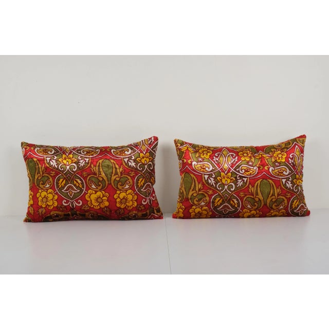 Turkish Velvet Pillow Cover - a Pair For Sale In Philadelphia - Image 6 of 6