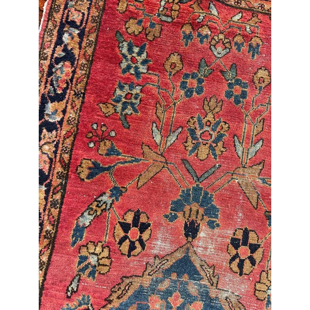 Antique Lilihan Sarouk Runner Open Artistic Design in Rare Narrow Size Rug 2.8 x 9.7 For Sale - Image 10 of 10