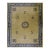 1920s Beige Field Medallion Deco Antique Chinese Peking Room Size Knotted Rug For Sale