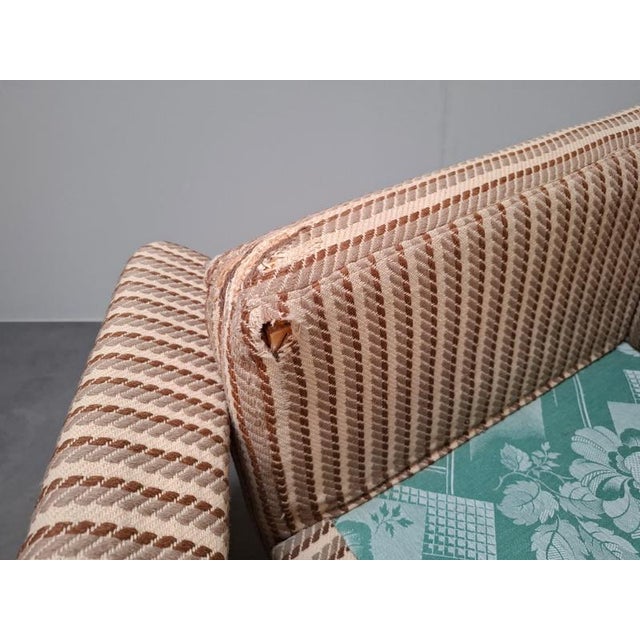 Mid-Century Modern Wingback Lounge Armchair on Castors in Upholstery, 1960 For Sale - Image 3 of 18