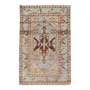Zabihi Collection Persian Malayer Medallion Small Size Rug