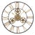 Industrial Iron Gears Wall Clock with Roman Numerals 23.75"D For Sale