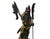 Vintage Cloisonne Yellow Enamel General Guan Yu Warrior Metal Statue For Sale - Image 10 of 18