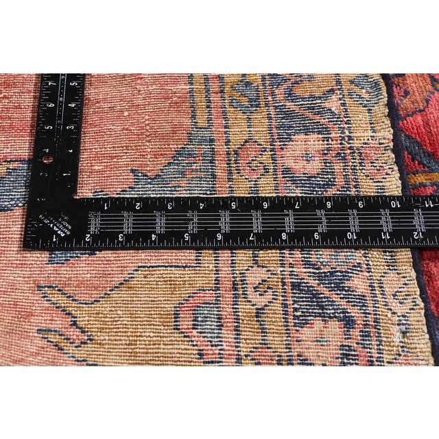 Textile Antique Persian Lilihan Rug, 04'00 X 05'04 For Sale - Image 7 of 10