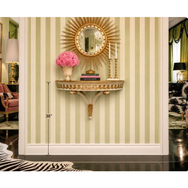 Hollywood Regency Hollywood Regency Dorothy Draper Style Large Scale Wall Mounted Shelf For Sale - Image 3 of 18
