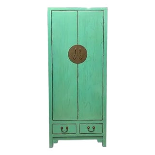 Aqua Green Chelsea Tall Cabinet For Sale
