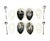 Vintage Hollywood Regency Style Silver -Plated Swan Salt Cellars With Glass Inserts and Spoons - Set of Four For Sale In Houston - Image 6 of 13