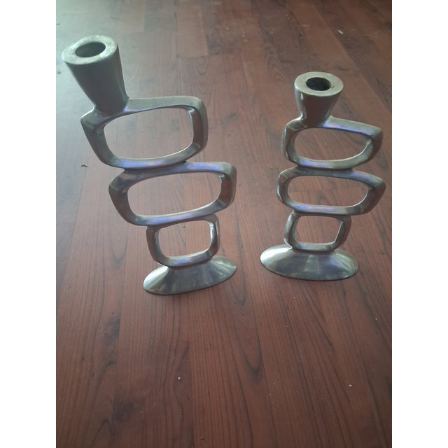Vintage matthew hilto candlestick holders