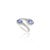 This is part of Chairish’s Fine Jewelry assortment. Genuine Oval Tanzanite and Halo Diamond Bypass Ring Set in 14K Gold...