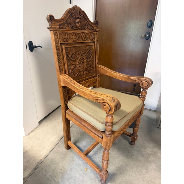 Late 19th Century Antique Carved Chair For Sale - Image 5 of 6