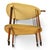 Yellow Mid-Century Modern Scandinavian Kidney-Shaped Wooden Bar Cart Serving Trolley, 1960s For Sale - Image 8 of 17