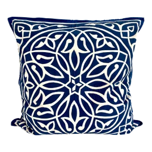 Mola Folk Art Textile Pillow Sham 34 X 34