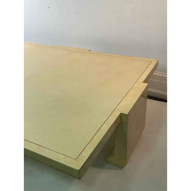 Wood 1970s Modern Lacquer Coffee Table in the Manner of Karl Springer For Sale - Image 7 of 9