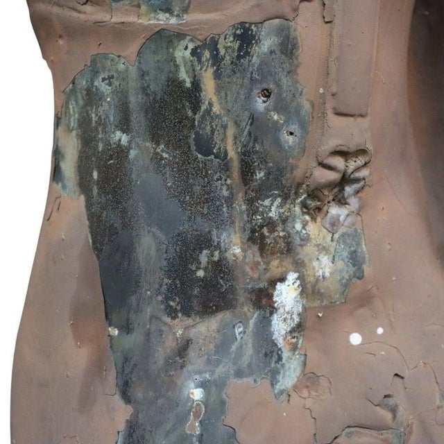 Bronze Thai Sukhothai Style Bronze Buddha Garden Statue C1920 For Sale - Image 8 of 9
