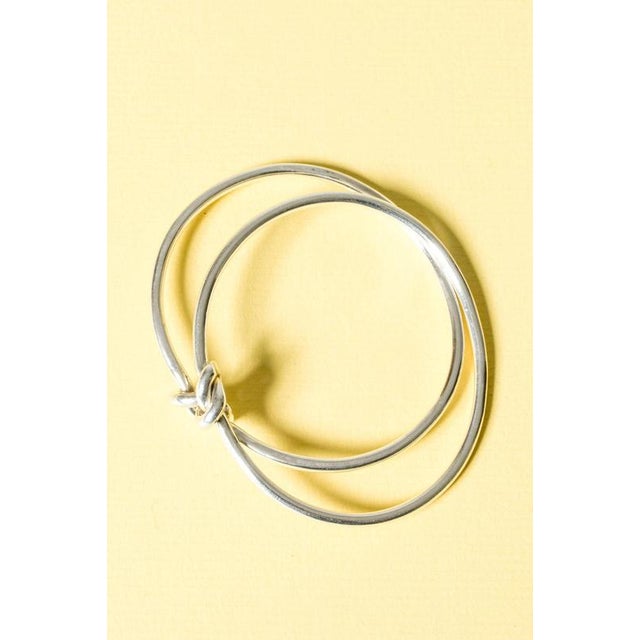 Metal Mid-Century Modern Love Knot Bangle from Kaunis Koru, 1976 For Sale - Image 7 of 7