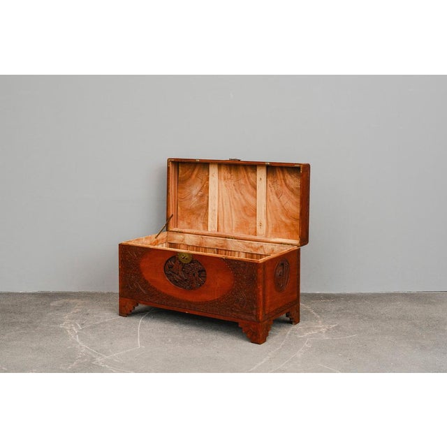 Asian Camphor Chest in Mahogany, Late 20th Century For Sale - Image 6 of 18