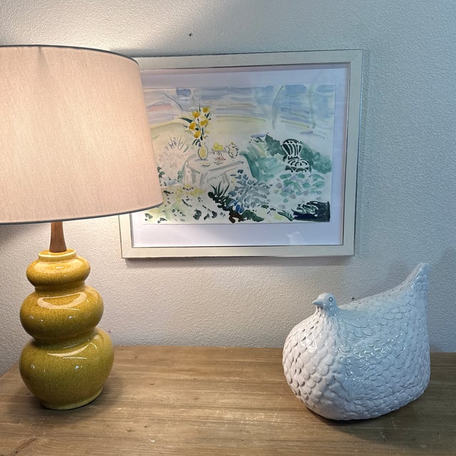 Afternoon Tea, by Acclaimed Beverly Erschell Original Water Color Piece Garden Scene For Sale - Image 4 of 8