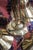 1980s Brass Shade Light Fixture With 3 Lights For Sale - Image 13 of 14
