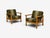 Mid-Century Modern Henning Kjaernulf Style, Lounge Chairs, Oak, Fabric, Denmark, 1970s For Sale - Image 3 of 13