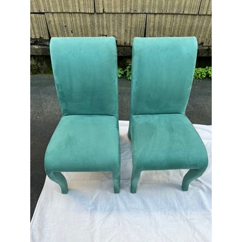 Contemporary Dialogica Splash Chairs a Pair For Sale - Image 3 of 12