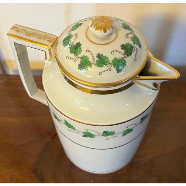 White Antique Early 19th Century Vienna Porcelain Chocolate or Coffee Pot For Sale - Image 8 of 10