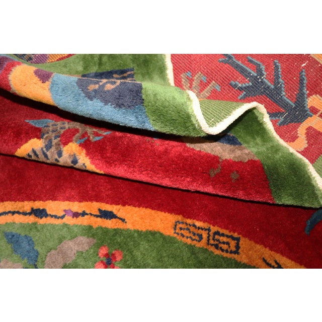 Antique Dragon Art Deco Chinese Rug For Sale - Image 4 of 11