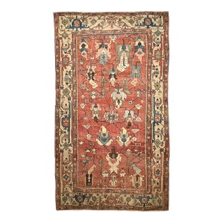 C. 1880's ANCIENT ANTIQUE SERAPI Narrow GEM Rug 8.10 x 15.1 For Sale