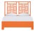 Finn Standard Bed Queen - Orange For Sale
