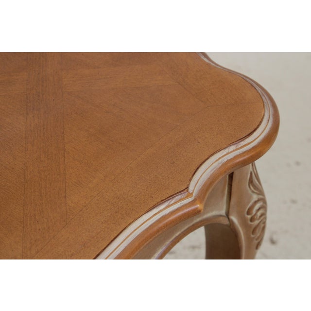 Wood Ethan Allen Legacy French Provincial Console Table For Sale - Image 7 of 14