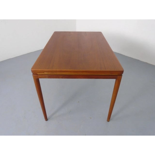 Wood Extendable Teak Dining Table by Johannes Andersen for Christian Linneberg, Denmark, 1960s For Sale - Image 7 of 18