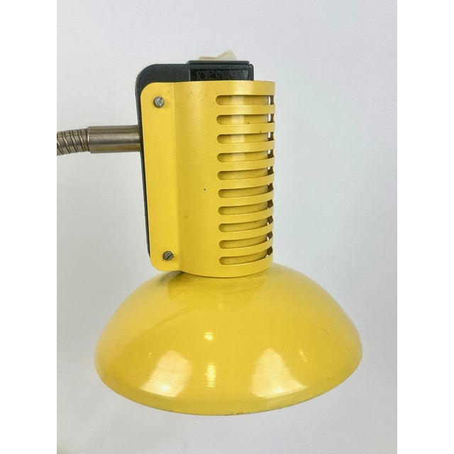 Yellow Polish Desk Lamp by Bartłomiej Pniewski & Tomasz Rudkiewicz for Polam Wilkasy, 1980s For Sale - Image 8 of 10