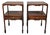 Vintage Regency Bedside Tables in Mahogany, 1920, Set of 2 For Sale