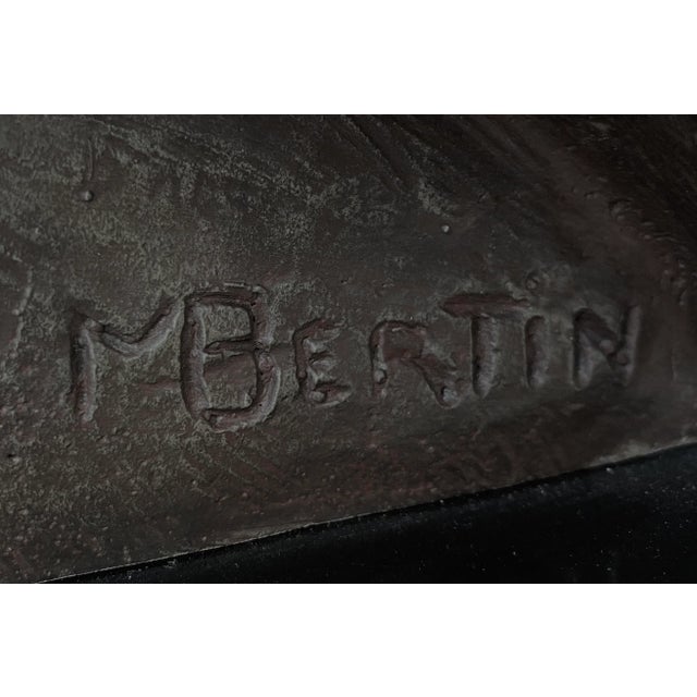 20th C After M. Bertin Sculpture "The Finish Line" Racing Greyhounds in Patinated Metal For Sale - Image 11 of 13