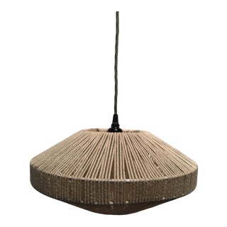 Vintage Rope Ceiling Pendant Light For Sale