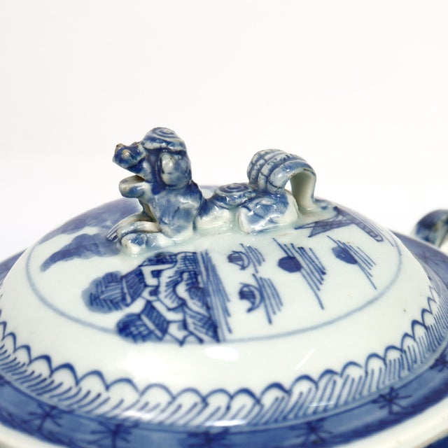 Antique Chinese Export Porcelain Canton Pattern Cider Jug With Lid For Sale - Image 13 of 18