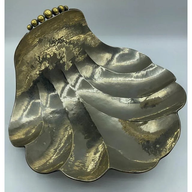 Large Art Deco Shell-Shaped Centerpieces, Set of 2 For Sale - Image 10 of 13