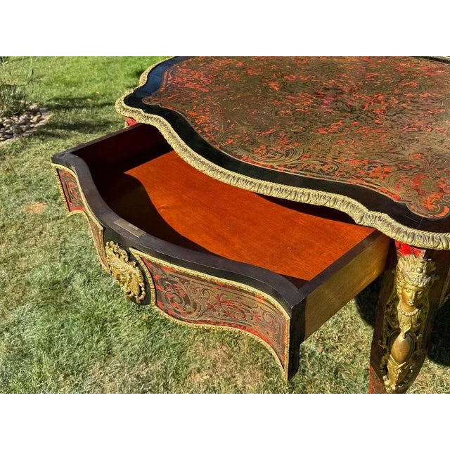 Napoleon III Boulle Marquetry Coffee Table For Sale - Image 12 of 13