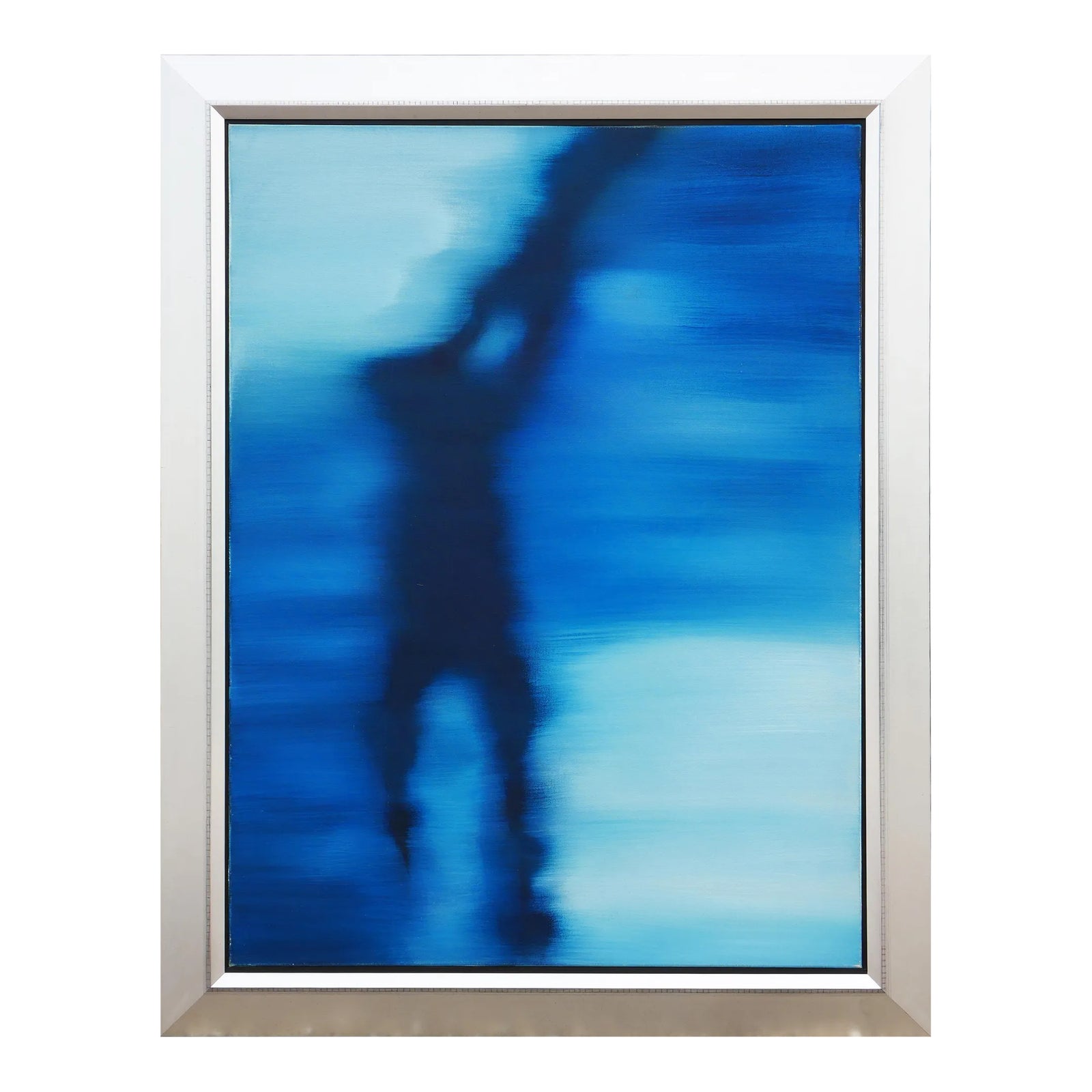 2003 "Tense" Contemporary Modern Monochromatic Blue Abstract Color
