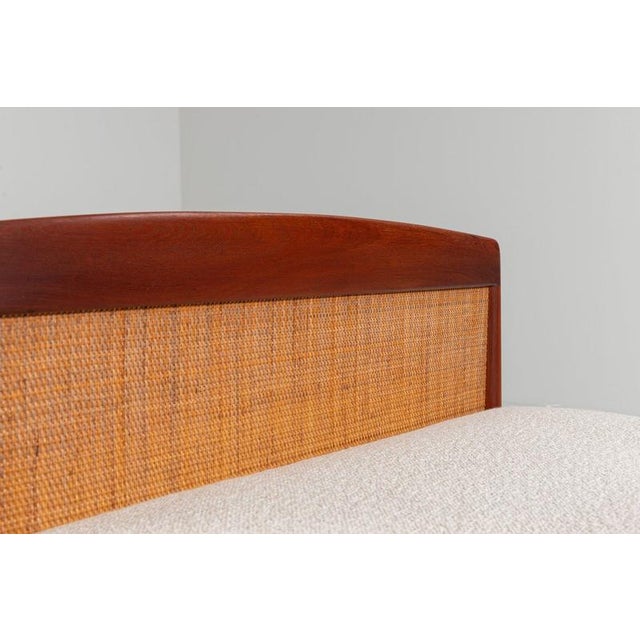 Scandinavian Daybed in Teak and Cane, Denmark, 1960 For Sale - Image 11 of 16