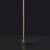 1953 Floor Lamp in Satin Gold and Black Metal by Ostuni & Forti for Oluce For Sale - Image 4 of 6