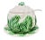 Mid-Century Modern Mid-20th Century Hand-Painted Majolica Ceramic Cauliflower Soup Tureen Made in Portugal a Set of 4 For Sale - Image 3 of 13