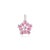 Metal Exquisite 925 Sterling Silver Ruby Radiant Bloom Flower Pendant Charm For Sale - Image 7 of 10